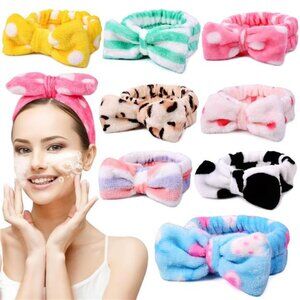 8 Pack Spa Headband for Women Facial Makeup Headband